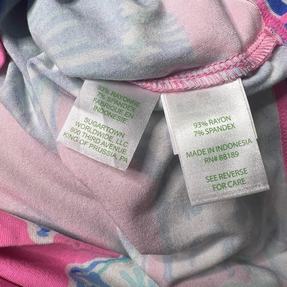 Lilly Pulitzer Sophie Dress Pink Blue Pout Barefoot Princess - Picture 8 of 8